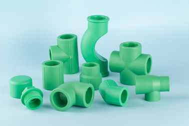 Tubulação plástica PN10 do polipropileno da resistência de impacto - cor PN25 verde para a indústria